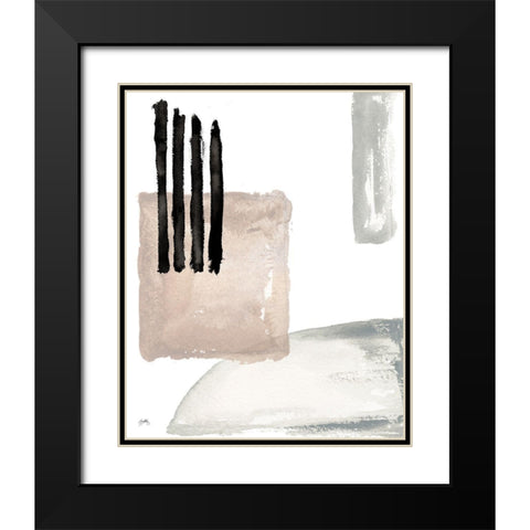 Another Place III Black Modern Wood Framed Art Print with Double Matting by Medley, Elizabeth