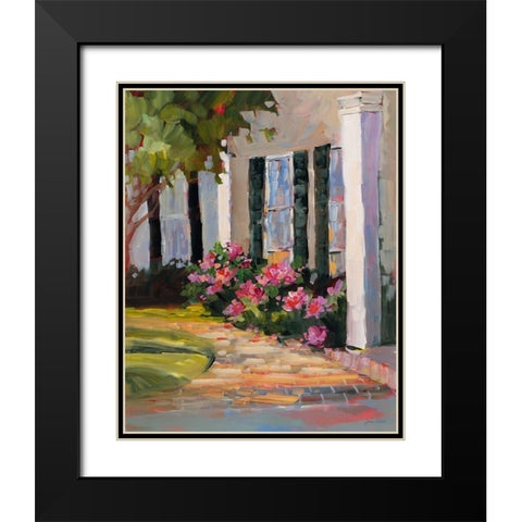 Garden Window Black Modern Wood Framed Art Print with Double Matting by Slivka, Jane