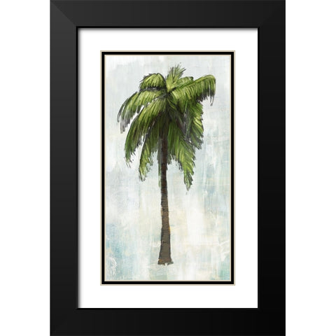 Single Palm Tree I Black Modern Wood Framed Art Print with Double Matting by Meneely, Dan