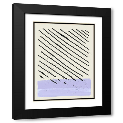 Certain Rhythm III Black Modern Wood Framed Art Print with Double Matting by Sheppard, Lucca