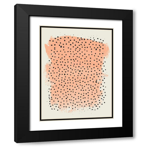 Peachy Keen Black Modern Wood Framed Art Print with Double Matting by Sheppard, Lucca
