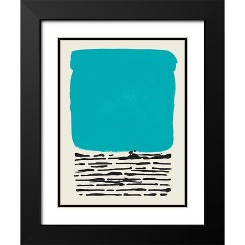 Certain Rhythm II Black Modern Wood Framed Art Print with Double Matting by Sheppard, Lucca