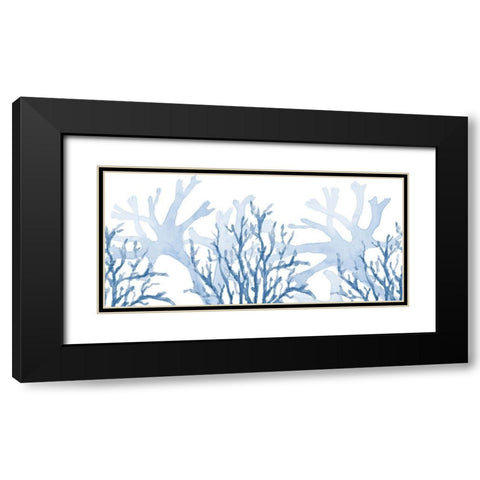 Indigo Coral Coast Black Modern Wood Framed Art Print with Double Matting by Loreth, Lanie