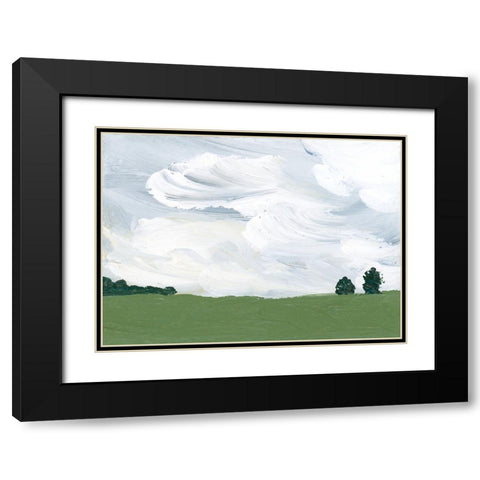 Outside The Farm Black Modern Wood Framed Art Print with Double Matting by Price, Lucille