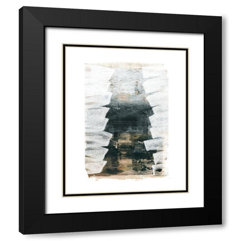 Steep Stairs Black Modern Wood Framed Art Print with Double Matting by Meneely, Dan