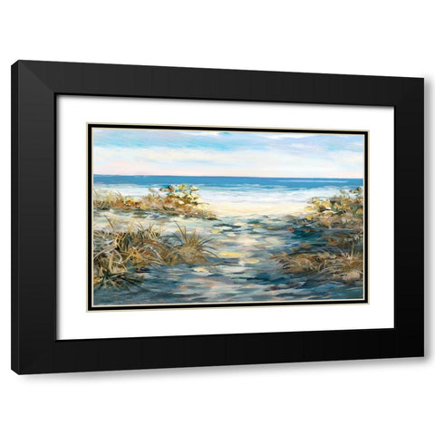 Coastal Path Black Modern Wood Framed Art Print with Double Matting by DeRice, Julie