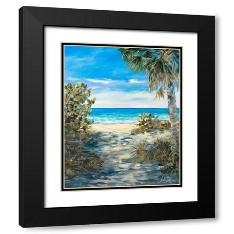 The Path To The Sea Black Modern Wood Framed Art Print with Double Matting by DeRice, Julie