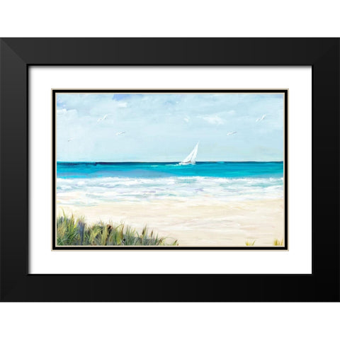 Coastal Sailing Black Modern Wood Framed Art Print with Double Matting by DeRice, Julie