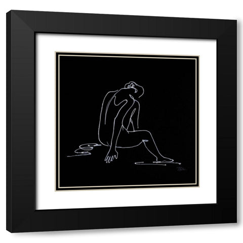 Spa Day Figurative I Black Modern Wood Framed Art Print with Double Matting by Pinto, Patricia