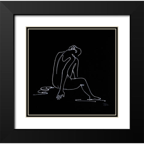 Spa Day Figurative I Black Modern Wood Framed Art Print with Double Matting by Pinto, Patricia