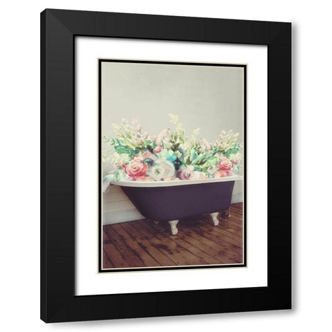 Flowering Tub Black Modern Wood Framed Art Print with Double Matting by Loreth, Lanie