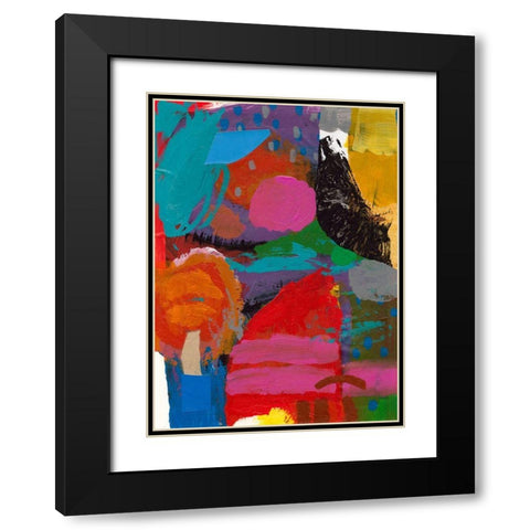 Red Adventures Black Modern Wood Framed Art Print with Double Matting by Athas, Vas