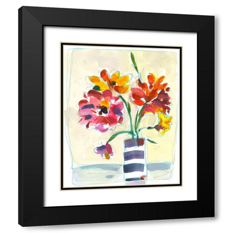 Blooming At Home Black Modern Wood Framed Art Print with Double Matting by Athas, Vas