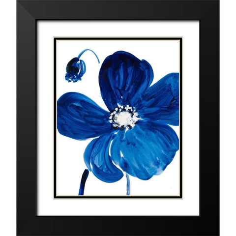 Cobalt Garden III Black Modern Wood Framed Art Print with Double Matting by Loreth, Lanie
