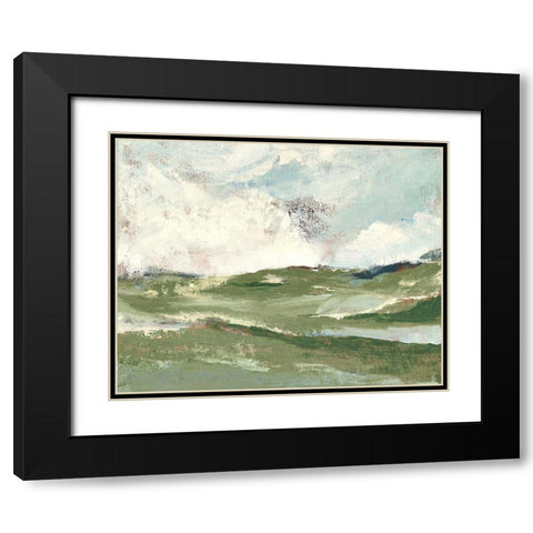 Verdant Country Afternoon Black Modern Wood Framed Art Print with Double Matting by Loreth, Lanie