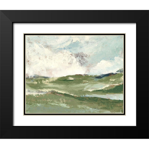 Verdant Country Afternoon Black Modern Wood Framed Art Print with Double Matting by Loreth, Lanie