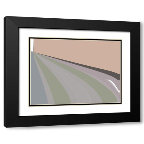 Focal Point II Black Modern Wood Framed Art Print with Double Matting by SD Graphics Studio