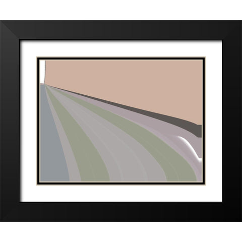 Focal Point II Black Modern Wood Framed Art Print with Double Matting by SD Graphics Studio