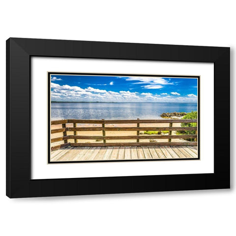 Ocean Overlook Black Modern Wood Framed Art Print with Double Matting by Bill Carson Photography