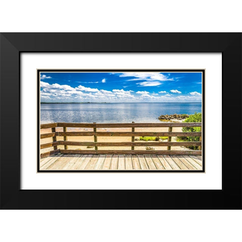 Ocean Overlook Black Modern Wood Framed Art Print with Double Matting by Bill Carson Photography