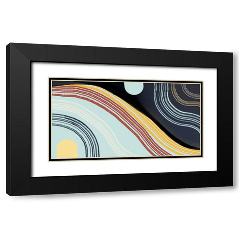 Dusk To Dawn Horizontal Black Modern Wood Framed Art Print with Double Matting by Maria, Robin