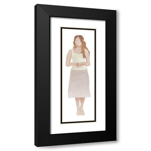 Woman Of The World I Black Modern Wood Framed Art Print with Double Matting by Medley, Elizabeth