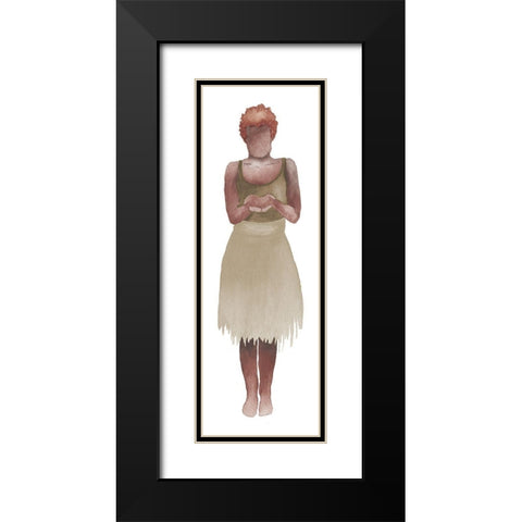 Woman Of The World II Black Modern Wood Framed Art Print with Double Matting by Medley, Elizabeth