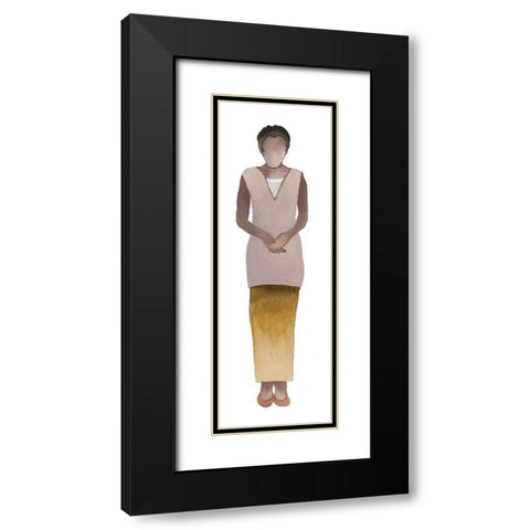 Woman Of The World III Black Modern Wood Framed Art Print with Double Matting by Medley, Elizabeth