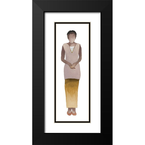 Woman Of The World III Black Modern Wood Framed Art Print with Double Matting by Medley, Elizabeth