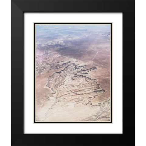 Birds View I Black Modern Wood Framed Art Print with Double Matting by Myers, Amelia