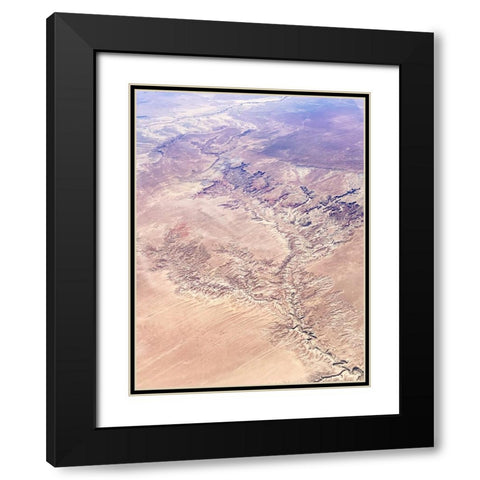 Birds View II Black Modern Wood Framed Art Print with Double Matting by Myers, Amelia