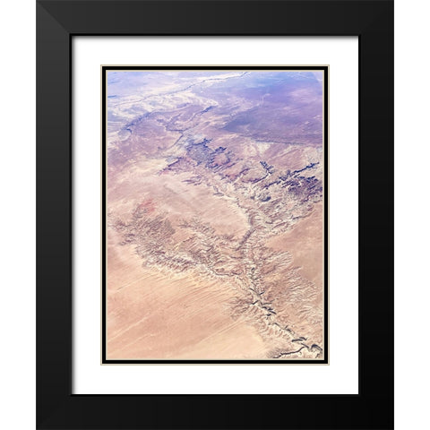 Birds View II Black Modern Wood Framed Art Print with Double Matting by Myers, Amelia