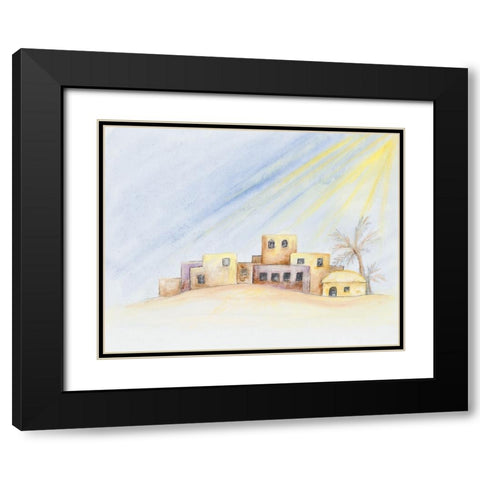 Desert Home Black Modern Wood Framed Art Print with Double Matting by Gaynor, Janice