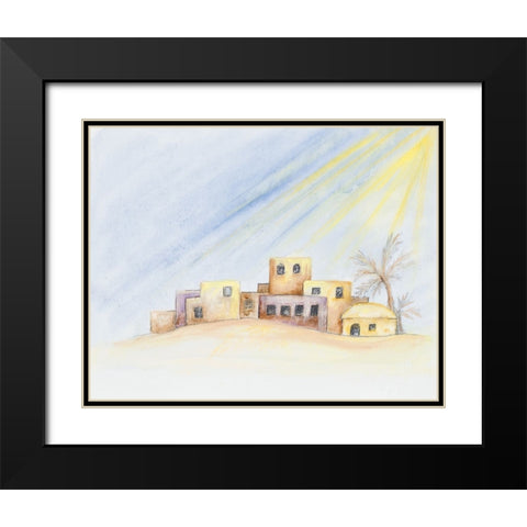 Desert Home Black Modern Wood Framed Art Print with Double Matting by Gaynor, Janice