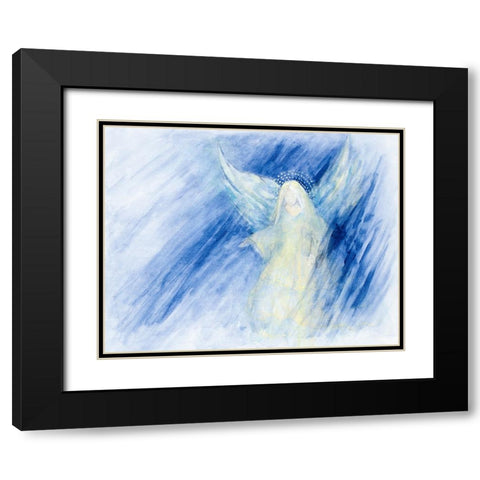 Blessed Nativity II Black Modern Wood Framed Art Print with Double Matting by Gaynor, Janice