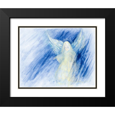 Blessed Nativity II Black Modern Wood Framed Art Print with Double Matting by Gaynor, Janice