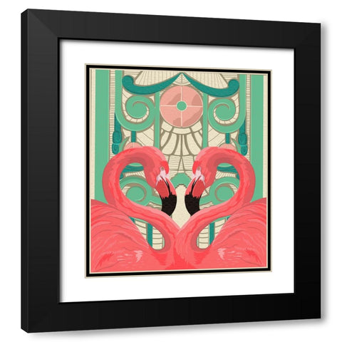 Mirror Image Black Modern Wood Framed Art Print with Double Matting by Bucheli, Jen
