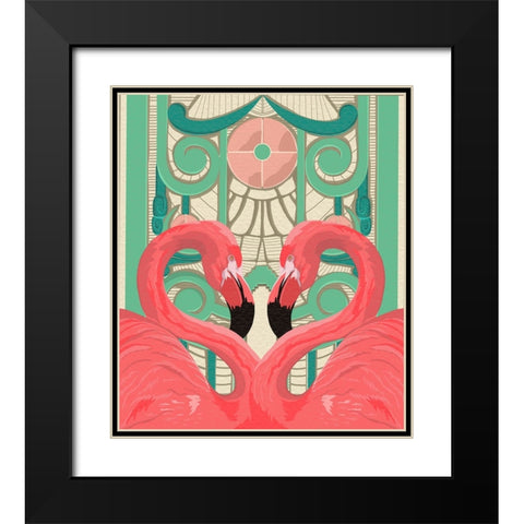 Mirror Image Black Modern Wood Framed Art Print with Double Matting by Bucheli, Jen
