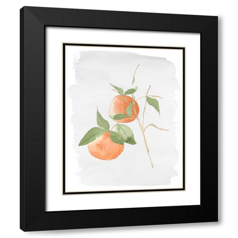 Fresh Oranges Black Modern Wood Framed Art Print with Double Matting by Price, Lucille