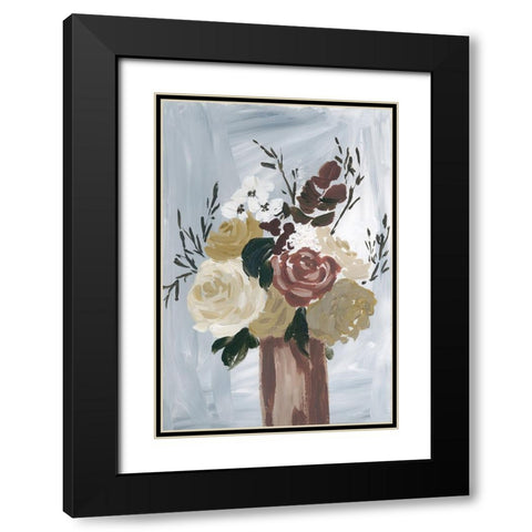 Autumn Bouquet Black Modern Wood Framed Art Print with Double Matting by Price, Lucille