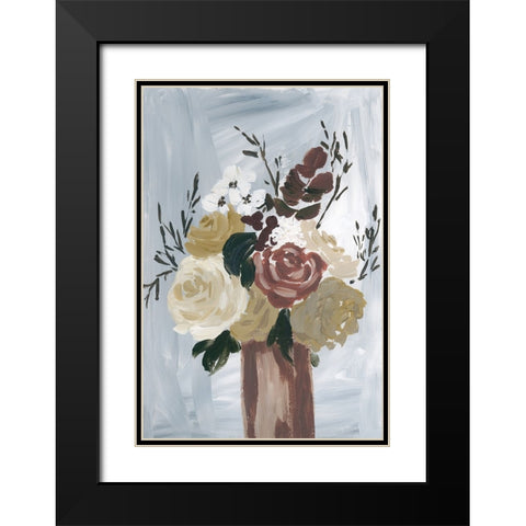 Autumn Bouquet Black Modern Wood Framed Art Print with Double Matting by Price, Lucille