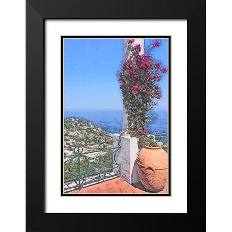 Greek Isle Black Modern Wood Framed Art Print with Double Matting by Hyler, JB