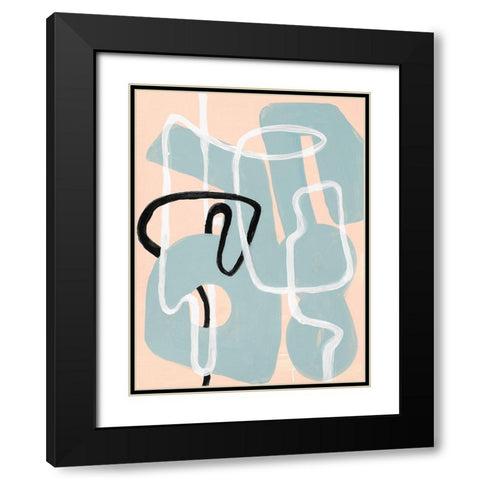 Life Has Twists and Turns II Black Modern Wood Framed Art Print with Double Matting by Loreth, Lanie