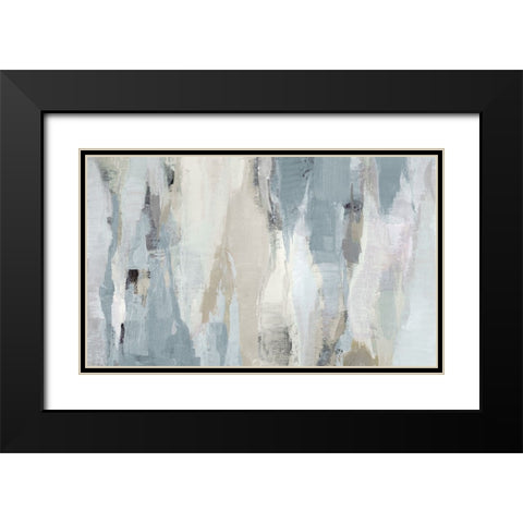 Feeling Blue Black Modern Wood Framed Art Print with Double Matting by Loreth, Lanie