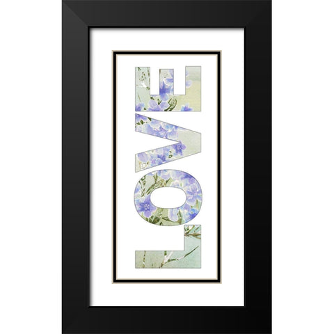 Love Spring Black Modern Wood Framed Art Print with Double Matting by Diannart
