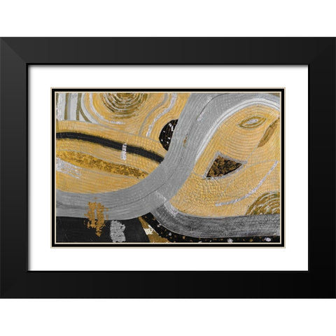 Cleos Eye Black Modern Wood Framed Art Print with Double Matting by Grace, Ajoya
