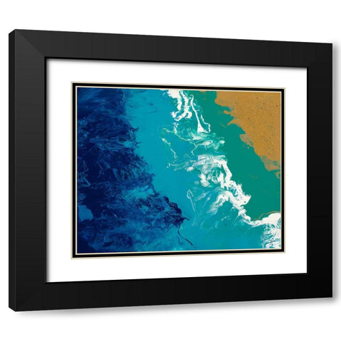 Beach Bound Black Modern Wood Framed Art Print with Double Matting by Grace, Ajoya