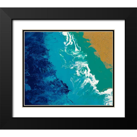 Beach Bound Black Modern Wood Framed Art Print with Double Matting by Grace, Ajoya