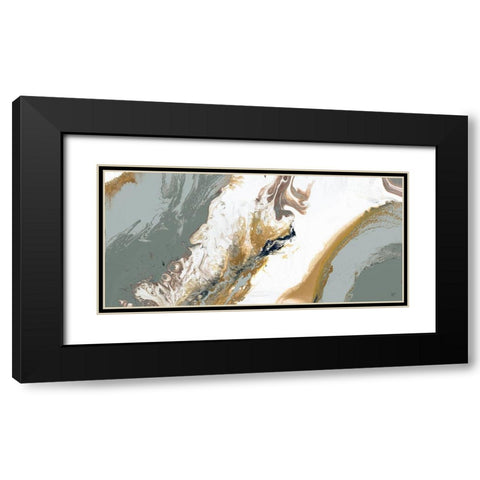 Gray Shores I Black Modern Wood Framed Art Print with Double Matting by Grace, Ajoya