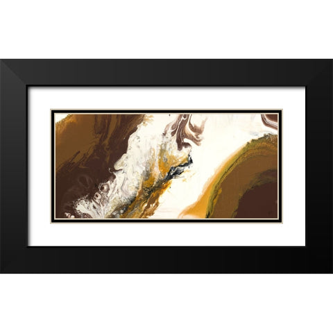 Chocolate Shores I Black Modern Wood Framed Art Print with Double Matting by Grace, Ajoya